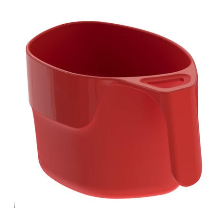 Taza de campamento del senderista MH100 de plástico rojo (0,25 litros) QUECHUA-PuntodeEjercicio-Todos los deportes