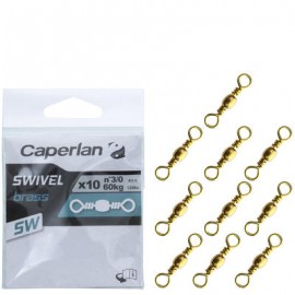 EMERILLÓN BARRILETE PESCA SWIVEL BRASS SW X10 CAPERLAN-PuntodeEjercicio-Todos los deportes