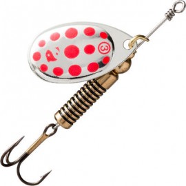 SPINNER PARA LA PESCA DE DEPREDADORES WETA + Nº 3 PLATEADO PUNTOS ROJOS CAPERLAN-PuntodeEjercicio-Todos los deportes