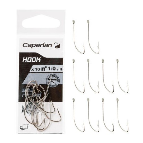 ANZUELO SIMPLE PESCA HOOK SEA NICKEL CAPERLAN-PuntodeEjercicio-Todos los deportes