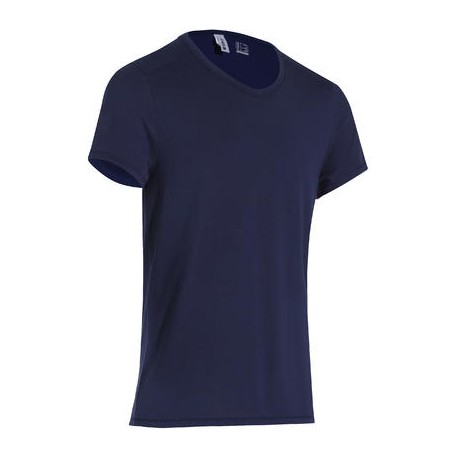 Playera slim active fitness hombre azul oscuro DOMYOS-PuntodeEjercicio-Fin de temporada