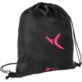 Bolsa calzado fitness plegable negro y rosa DOMYOS-PuntodeEjercicio-Todos los deportes