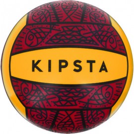 Balón de volibol de playa exterior BV 100 rojo amarillo KIPSTA-PuntodeEjercicio-Fin de temporada