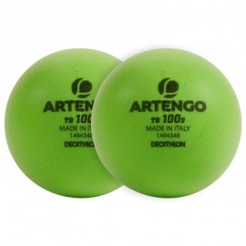 PELOTA DE TENIS TB 100 S FOAM VERDE X2 ARTENGO-PuntodeEjercicio-Todos los deportes