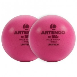 PELOTA DE TENIS TB 100 S FOAM ROSA X2 ARTENGO-PuntodeEjercicio-Todos los deportes