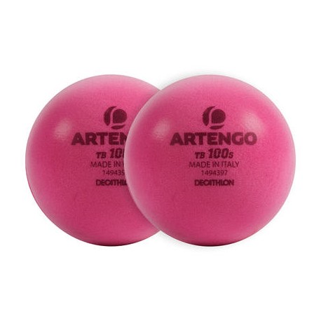 PELOTA DE TENIS TB 100 S FOAM ROSA X2 ARTENGO-PuntodeEjercicio-Todos los deportes