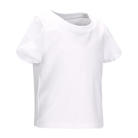 Playera de manga corta bebé blanco DOMYOS-PuntodeEjercicio-Todos los deportes