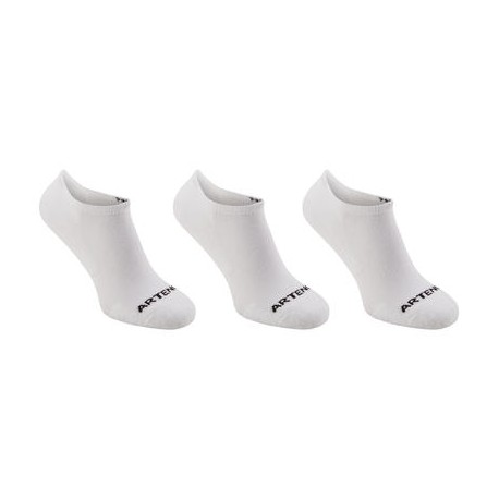 CALCETINES DE DEPORTES DE RAQUETA RS 100 ADULTO x 3 CORTOS BLANCO ARTENGO-PuntodeEjercicio-Los más vendidos