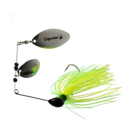 Spinner de pesca con señuelos Buckhan 3/8oz amarillo / verde CAPERLAN-PuntodeEjercicio-Todos los deportes