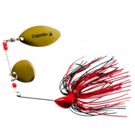 Spinner de pesca con señuelos Buckhan 3/8oz rojo / negro CAPERLAN-PuntodeEjercicio-Todos los deportes