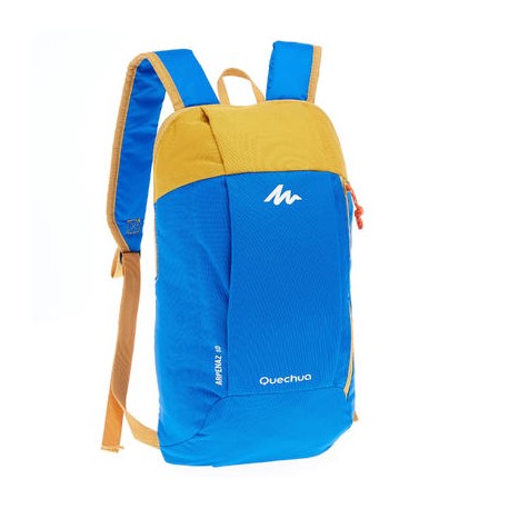 Mochila de travesía de un día Arpenaz 10 l Azul/Amarillo QUECHUA-PuntodeEjercicio-Todos los deportes