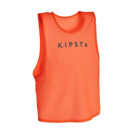 Pechera de entrenamiento para adulto. Naranja fluo. KIPSTA-PuntodeEjercicio-Todos los deportes