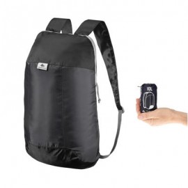 Mochila Arpenaz 10 ultra compacta y ultra ligera negro QUECHUA-PuntodeEjercicio-Todos los deportes