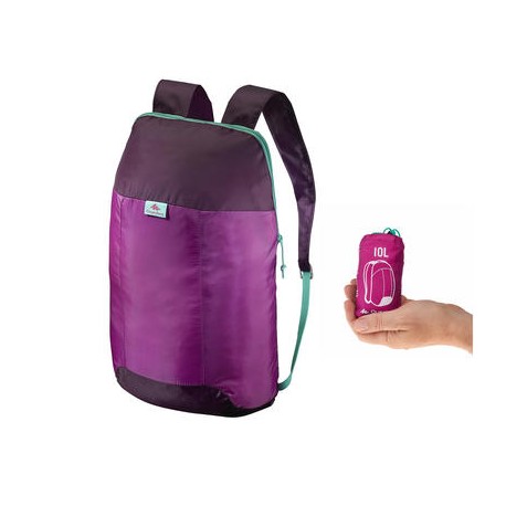 Mochila TRAVEL ultracompacta 10 litros Violeta QUECHUA-PuntodeEjercicio-Todos los deportes