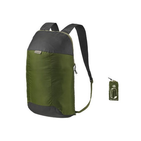 Mochila auxiliar ultracompacta 10 L verde QUECHUA-PuntodeEjercicio-Todos los deportes