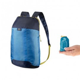 Mochila Arpenaz 10 ultra compacta y ultra ligera azul QUECHUA-PuntodeEjercicio-Todos los deportes