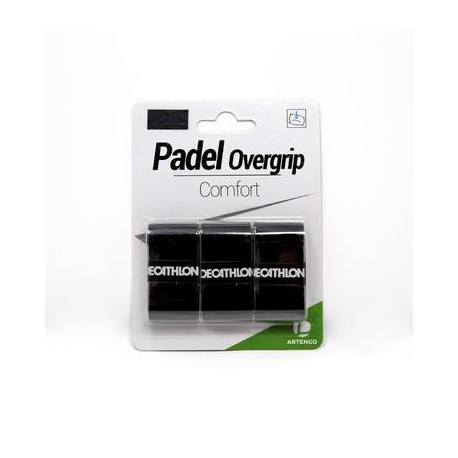 OVERGRIP COMFORT x 3 NEGRO ARTENGO-PuntodeEjercicio-Fin de temporada