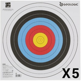 5 BLANCOS TIRO CON ARCO 40X40 GEOLOGIC-PuntodeEjercicio-Todos los deportes