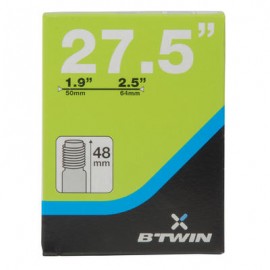 CÁMARA DE AIRE 27,5x1,9/ 2,5 VÁLVULA SCHRADER 48 mm B'TWIN-PuntodeEjercicio-Todos los deportes