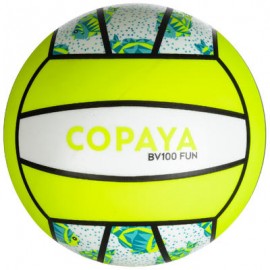 Balón de voley playa BV100 blanco y amarillo COPAYA-PuntodeEjercicio-Fin de temporada