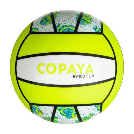 Balón de voley playa BV100 blanco y amarillo COPAYA-PuntodeEjercicio-Fin de temporada