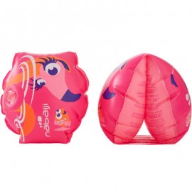 Flotadores de natación rosa con estampado "FLAMENCO ROSA" para niños de 11-30 kg NABAIJI-PuntodeEjercicio-Fin de temporada