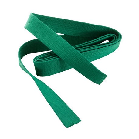 CINTURÓN PIQUÉ PARA ARTES MARCIALES 3.00 m VERDE OUTSHOCK-PuntodeEjercicio-Fin de temporada