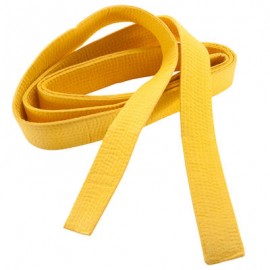 CINTURÓN PIQUÉ PARA ARTES MARCIALES 3.00 m AMARILLO OUTSHOCK-PuntodeEjercicio-Fin de temporada