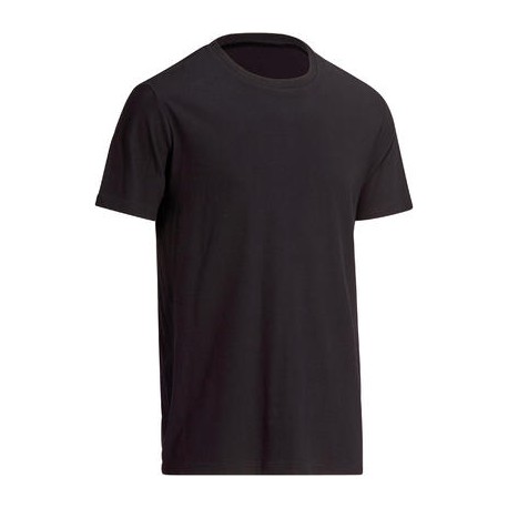 Playera Essentiel Sportee algodón fitness caballero negro DOMYOS-PuntodeEjercicio-Fin de temporada