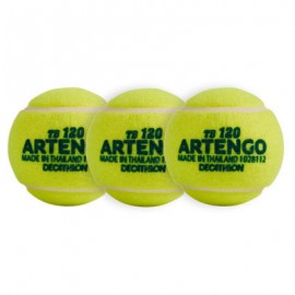 PELOTA DE TENIS TB 120 PUNTO VERDE X3 ARTENGO-PuntodeEjercicio-Todos los deportes