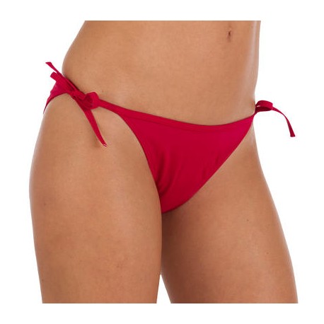 Bikini anudada SOFY liso rojo OLAIAN-PuntodeEjercicio-Fin de temporada