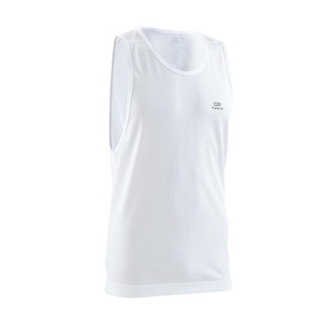 PLAYERA SIN MANGAS RUNNING HOMBRE RUN DRY BLANCO KALENJI-PuntodeEjercicio-Fin de temporada