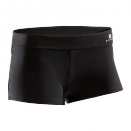 Mini short danza negro para mujer DOMYOS-PuntodeEjercicio-Fin de temporada