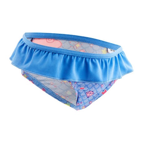 Traje de baño 1 pieza panty bebé niña azul estampado "nubes" NABAIJI-PuntodeEjercicio-Fin de temporada