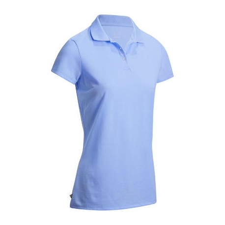 CAMISETA TIPO POLO GOLF MUJER FIRST'IN Azul claro INESIS-PuntodeEjercicio-Fin de temporada