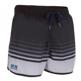 Bermuda corta tipo boardshort Bidarte Sunset Negro TRIBORD-PuntodeEjercicio-Fin de temporada