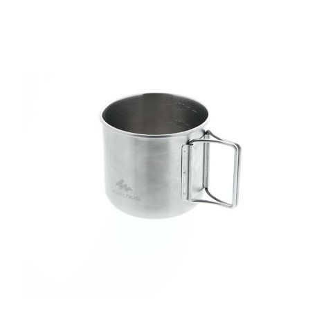 Taza campamento base MH150 inox (0,4 litros) QUECHUA-PuntodeEjercicio-Todos los deportes