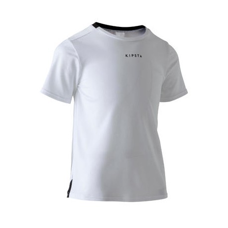 Playera de fútbol niños F100 blanco KIPSTA-PuntodeEjercicio-Niños