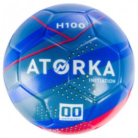 Balón de balonmano iniciación H100 azul y amarillo ATORKA-PuntodeEjercicio-Todos los deportes