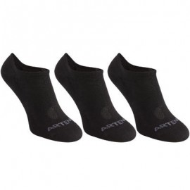 CALCETINES CORTOS DE DEPORTE ARTENGO RS 160 NEGRO PAQUETE DE 3 PARES ARTENGO-PuntodeEjercicio-Todos los deportes