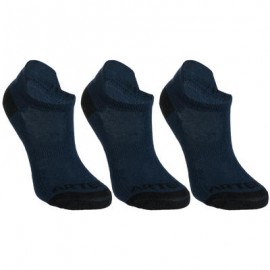 CALCETINES CORTOS DE DEPORTE JÚNIOR ARTENGO RS 160 AZUL MARINO LOTE DE 3 PARES ARTENGO-PuntodeEjercicio-Niños