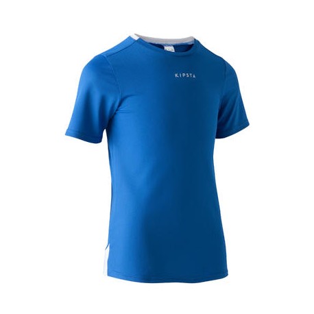 Camiseta de fútbol niños F100 azul KIPSTA-PuntodeEjercicio-Niños