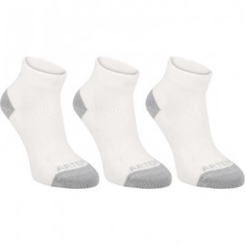 CALCETINES DE DEPORTE JUNIOR MEDIO TOBILLO ARTENGO RS 160 BLANCO PQT. DE 3 ARTENGO-PuntodeEjercicio-Niños