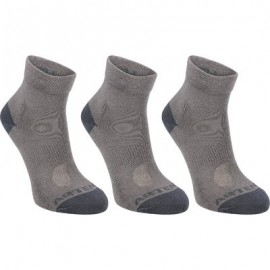 CALCETINES DE DEPORTE JUNIOR MEDIO TOBILLO ARTENGO RS 160 GRIS PQT. DE 3 ARTENGO-PuntodeEjercicio-Niños