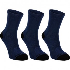 CALCETINES DE DEPORTE JUNIOR MEDIO TOBILLO ARTENGO RS 160 AZUL MARINO PQT. DE 3 ARTENGO-PuntodeEjercicio-Niños