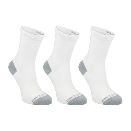 CALCETINES DE DEPORTE JUNIOR LARGOS ARTENGO RS 160 BLANCO PQT. DE 3 ARTENGO-PuntodeEjercicio-Niños