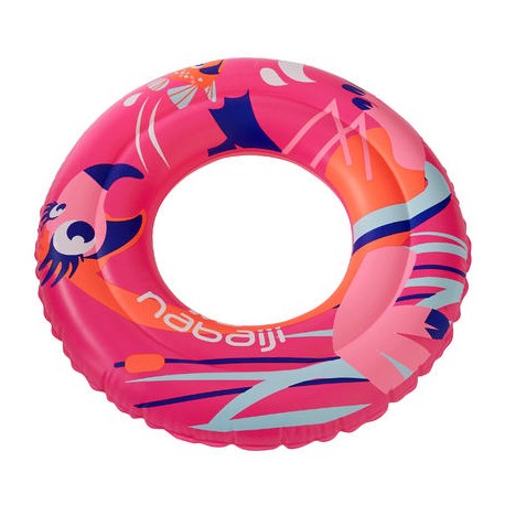 Flotador inflable 51 cm azul con estampado "FLAMENCO ROSA" para niño de 3-6 años NABAIJI-PuntodeEjercicio-Fin de temporada