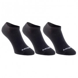 CALCETINES CORTOS DE DEPORTE RS750 NEGRO PAQUETE DE 3 PARES ARTENGO-PuntodeEjercicio-Todos los deportes