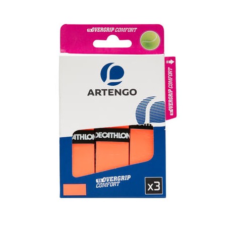 CUBREGRIP DE TENIS CONFORT NARANJA LOTE DE 3 ARTENGO-PuntodeEjercicio-Fin de temporada