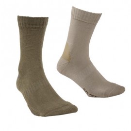 Calcetines de caza Allseason Mid x 2 beige SOLOGNAC-PuntodeEjercicio-Hombre